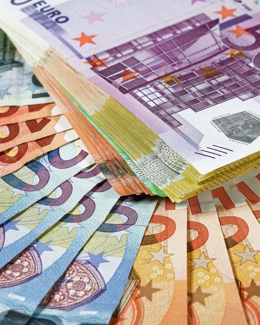 Euroopa Liidu rahatähed lähivõttes