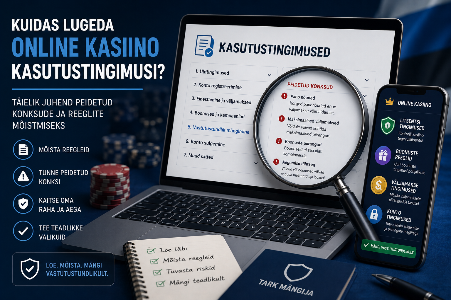 Kuidas lugeda online kasiino kasutustingimusi? Täielik juhend peidetud konksude ja reeglite mõistmiseks